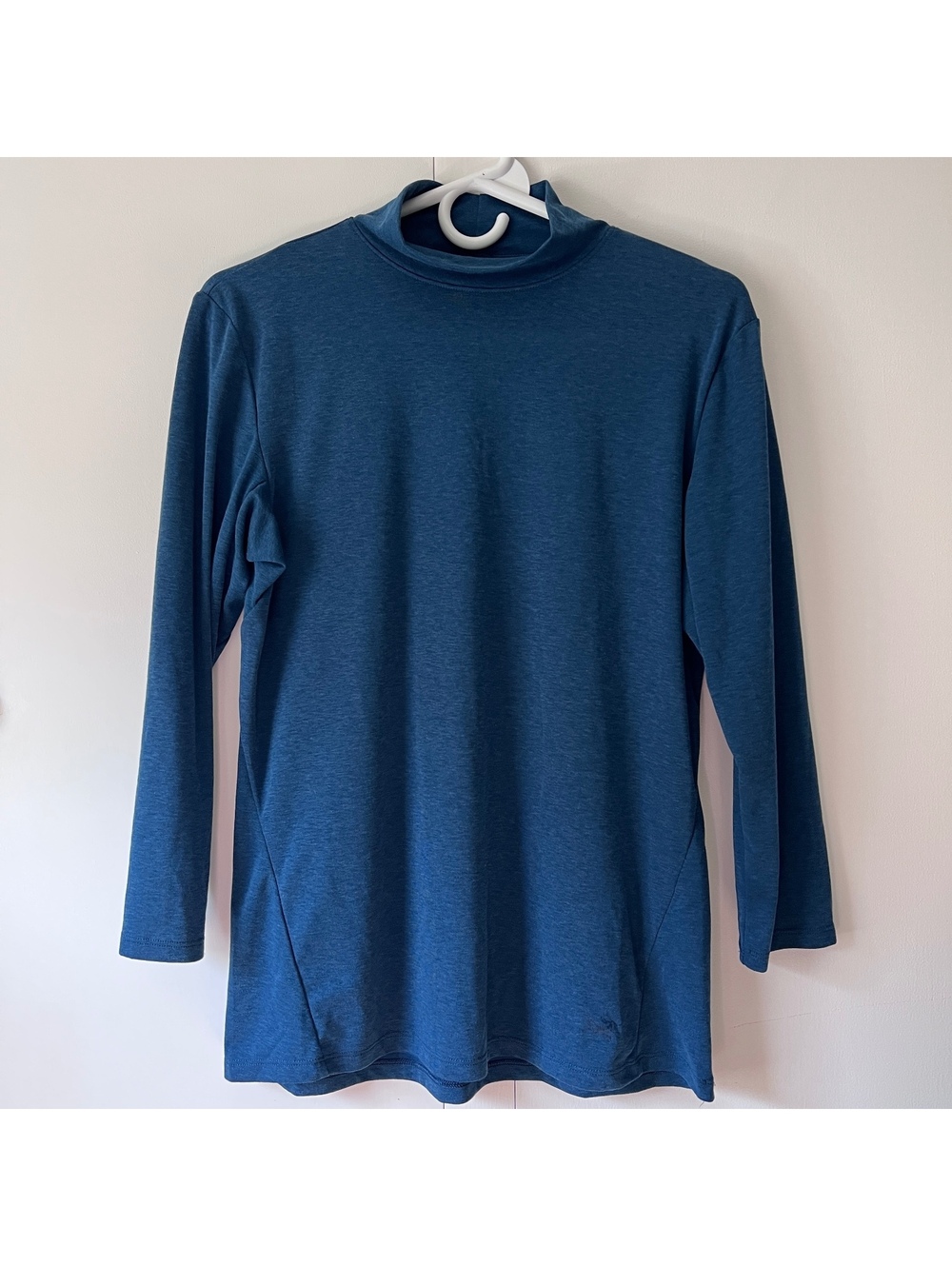 Arc'teryx Women's Medium Lumin Mock Neck Top Blue Base Layer